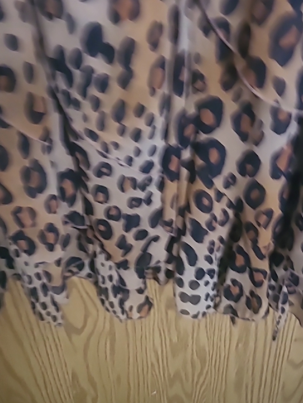 Fashion Bug Leopard Print Ruffle A-Line Skirt - Tan & Black - Picture 3 of 5